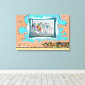 Sunk by Surprise | Birthday 24x16 キャンバスプリント (インサイチュ (ウッドフロア))