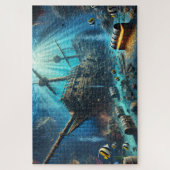 Sunken Pirate Shipwreck Nautical Deep Sea Treasure ジグソーパズル (縦)