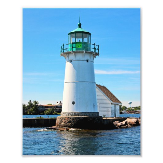 Sunken Rock Light house, New Yorkフォトプリント フォトプリント (正面)