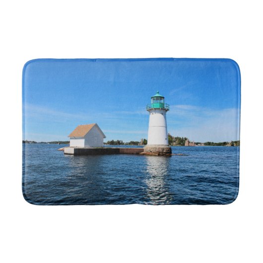 Sunken Rock Light house, New York Bath Mat バスマット (正面)
