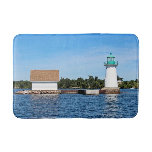 Sunken Rock Light house, New York Bath Mat バスマット (正面)
