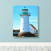 Sunken Rock Light house, New York Canvas Print キャンバスプリント (インサイチュ (ウッドフロア))