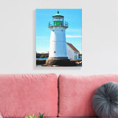 Sunken Rock Light house, New York Canvas Print キャンバスプリント (インサイチュ (リビング))