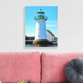 Sunken Rock Light house, New York Canvas Print キャンバスプリント (インサイチュ (リビング))