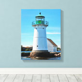 Sunken Rock Light house, New York Canvas Print キャンバスプリント (インサイチュ (ウッドフロア))