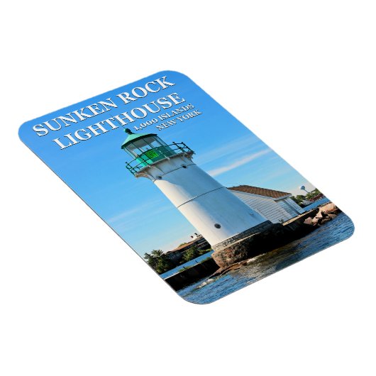 Sunken Rock Light house, New York Flexi Magnet マグネット (右側)