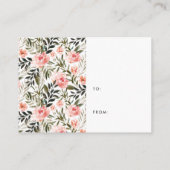 Sunkissed Floral | ラッピングなしシャワーカード エンクロージャーカード (裏面)