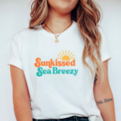 Sunkissed Sea Breezy; Retro Surf-Inspired  Summer  Tシャツ