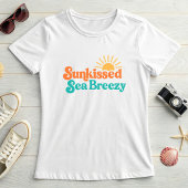 Sunkissed Sea Breezy; Retro Surf-Inspired  Summer  Tシャツ