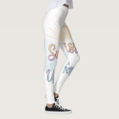 Sunkissed Unbothered Aesthetic レギンス (右)