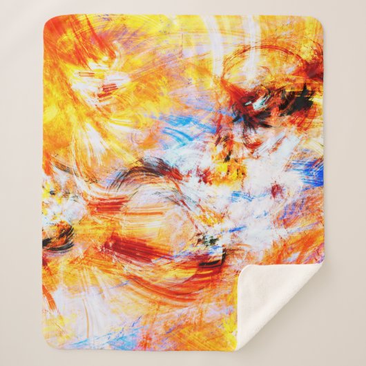 Sunlight. Abstract beautiful multicolor bright art シェルパブランケット (正面)