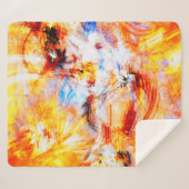 Sunlight. Abstract beautiful multicolor bright art シェルパブランケット (正面(横))