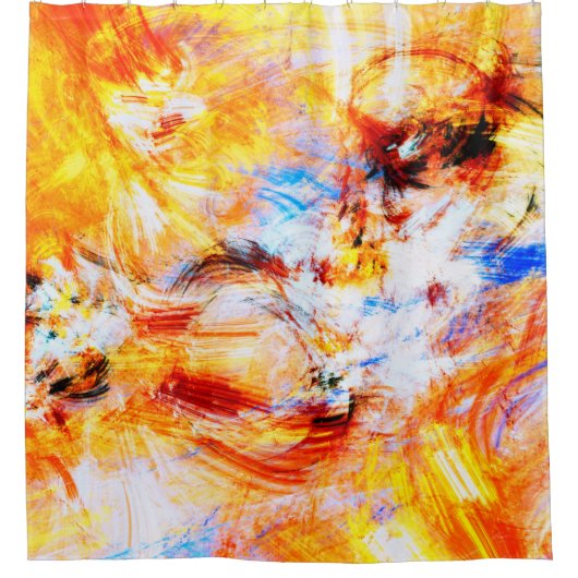 Sunlight. Abstract beautiful multicolor bright art シャワーカーテン (正面)