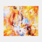 Sunlight. Abstract beautiful multicolor bright art フリースブランケット (正面(横))