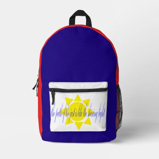 sunlight backpack プリントバックパック (正面)