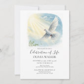 Sunlight Dove Funeral Celebration Invitation 招待状 (正面)