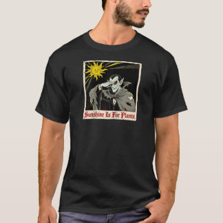 Sunlight is for Plants Vampire Sunshine Outdoor Hu Tシャツ