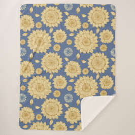 Sunlight Stillness II in Country Blue シェルパブランケット