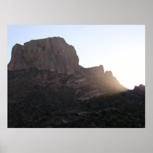 Sunlight Streaming Over Casa Grande, BNP,テキサス州 ポスター
