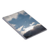 Sunlight Through Dark Clouds Spiral Photo Notebook ノートブック (右側)