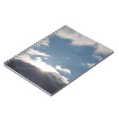 Sunlight Through Dark Clouds Spiral Photo Notebook ノートブック (左側)