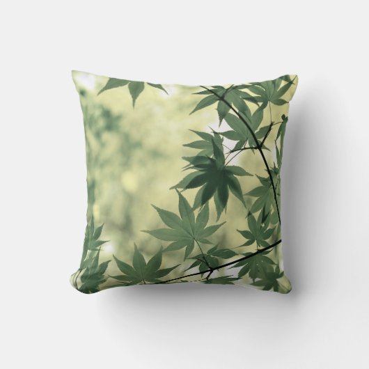 Sunlight Through Maple Leaves クッション (正面)