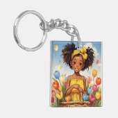 「SUNLIT開花」 キーホルダー (正面左)