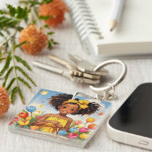 「SUNLIT開花」 キーホルダー (正面右)