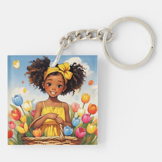 「SUNLIT開花」 キーホルダー (裏面)