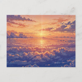 Sunlit Atmosphere - Vibrant Illustration Art Style ポストカード
