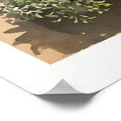 Sunlit Balcony with Flowers Oil Painting Print ポスター (角)