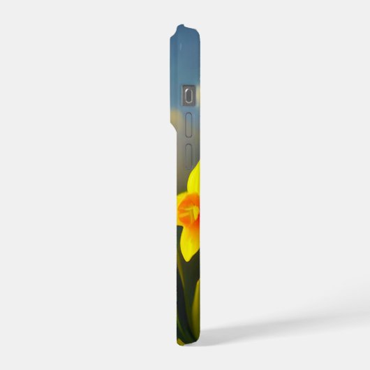 Sunlit Blooms: Golden Daffodils in Full Glory iPhoneケース (左側面)