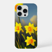 Sunlit Blooms: Golden Daffodils in Full Glory  iPhoneケース (裏面)