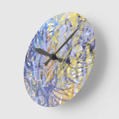 Sunlit Coral Reef ラウンド壁時計 (傾斜)