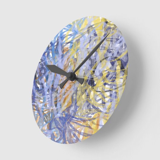 Sunlit Coral Reef ラウンド壁時計 (傾斜)