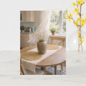 Sunlit Cottage Table Card – French Country カード (黄色い花)