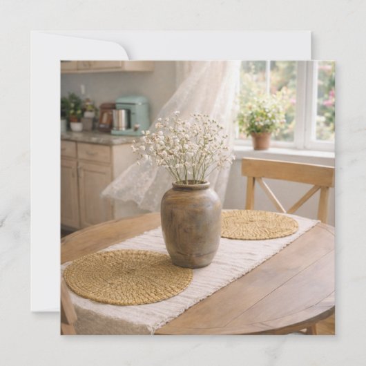 Sunlit Cottage Table Card – French Country カード (正面)