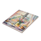 Sunlit Cottage Window Wildflowers タイル (側面)