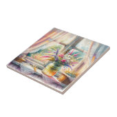 Sunlit Cottage Window Wildflowers タイル (側面)