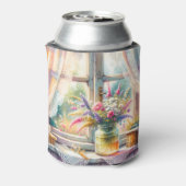 Sunlit Cottage Window Wildflowers 缶クーラー (缶裏面)