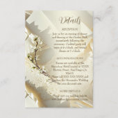 Sunlit Garden Heart on Warm Ivory Cotton Paper  エンクロージャーカード (正面)