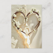 Sunlit Garden Heart on Warm Ivory Cotton Paper  エンクロージャーカード (裏面)