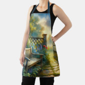 Sunlit Garden Pathway Gate Scene エプロン (インサイチュ)