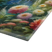 Sunlit Garden Pathway Gate Scene カッティングボード (角)