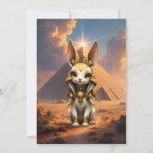 Sunlit Guardian – Desert Relic Bunny.  招待状 (裏面)