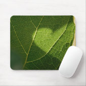 Sunlit Heart Leaf Mouse Pad マウスパッド (マウス)