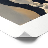 Sunlit Mediterranean Balcony with Flowers Oil Pain ポスター (角)