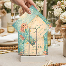 Sunlit Mermaid Reef Baby Shower スタンダードカクテルナプキン