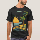 Sunlit Palm Escape Tシャツ (正面)