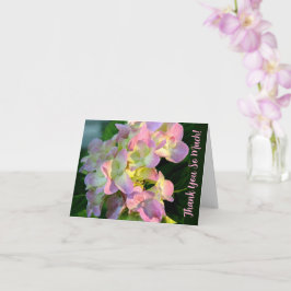 Sunlit Pink Hydrangea Thank You So Much カード